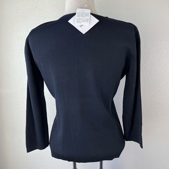 NWT Joseph A. Stitched Floral Sweater Top Size L - Picture 6 of 9